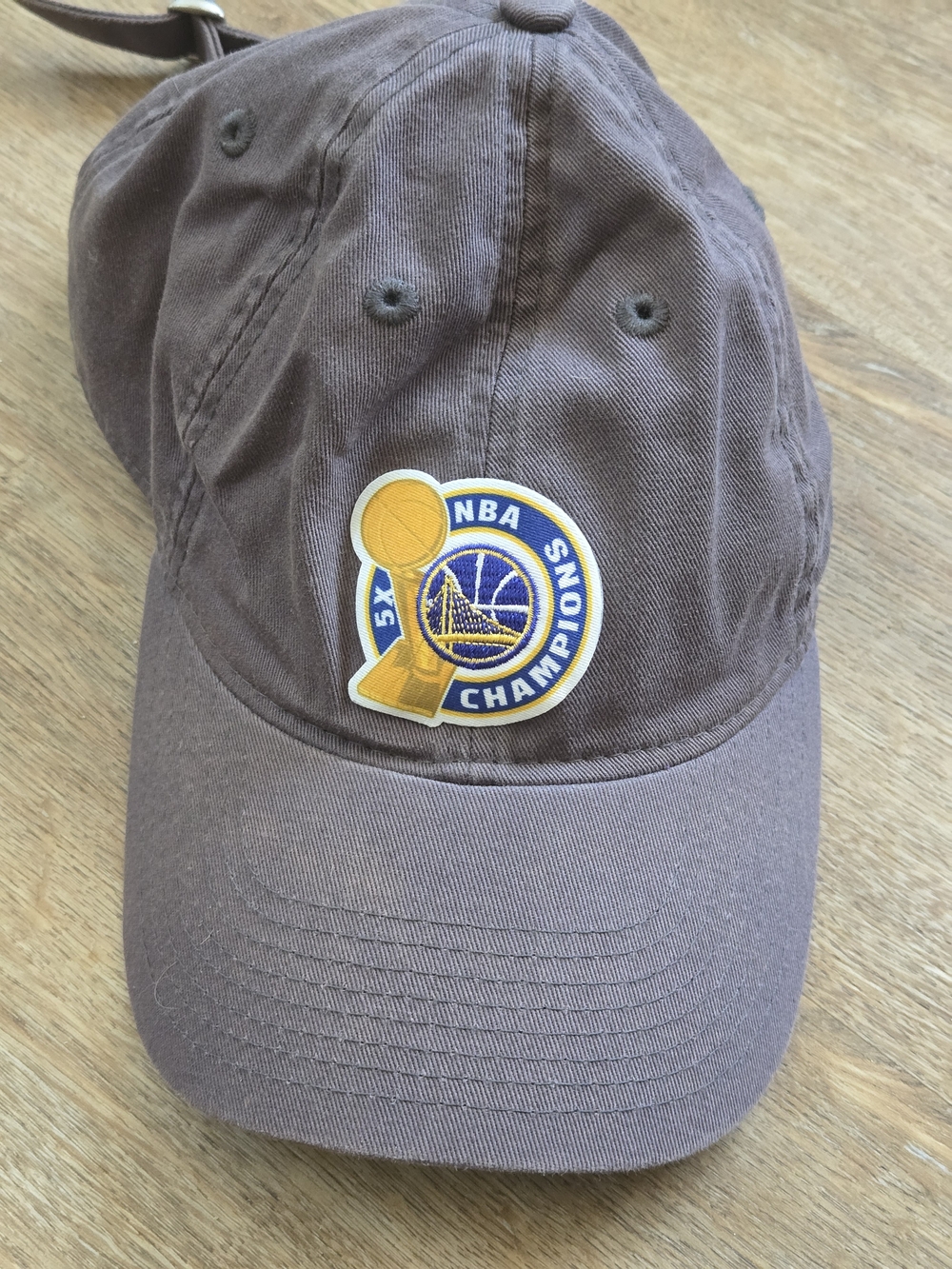 Adidas Grey 2017 NBA Champions Golden State Warriors Baseball Cap- One Size